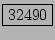 \fbox{32490}