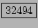 \fbox{32494}