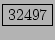 \fbox{32497}
