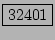 \fbox{32401}