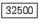 \fbox{32500}