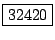 \fbox{32420}