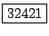 \fbox{32421}