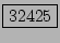 \fbox{32425}
