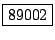 \fbox{89002}