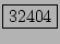 \fbox{32404}