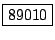 \fbox{89010}