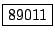 \fbox{89011}