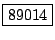 \fbox{89014}