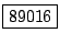 \fbox{89016}