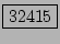\fbox{32415}