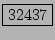 \fbox{32437}