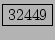 \fbox{32449}