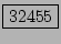 \fbox{32455}