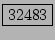 \fbox{32483}