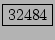 \fbox{32484}