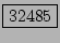 \fbox{32485}