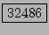 \fbox{32486}