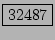 \fbox{32487}