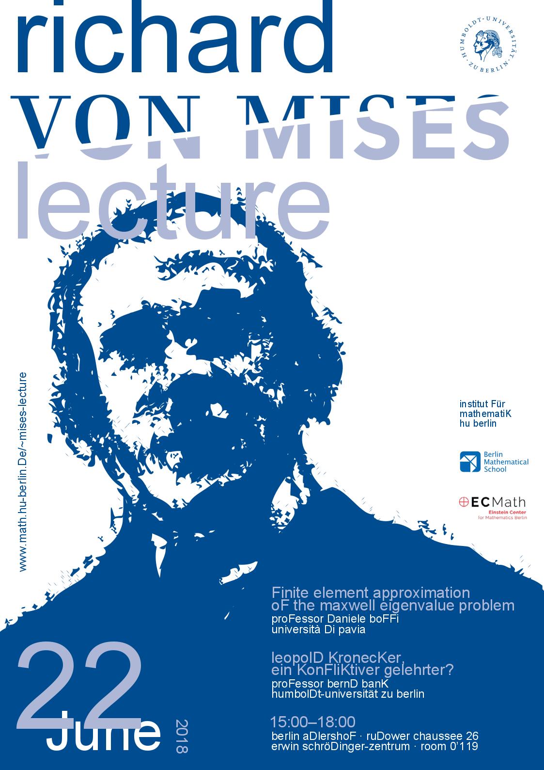 Poster Mises Lecture 2018