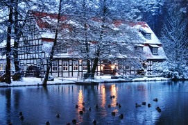 mühle winter